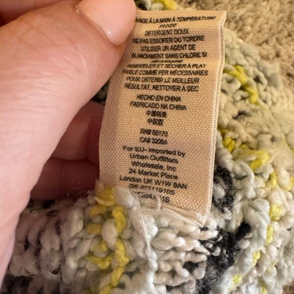 Free People Marled Songbird Long Sleeve Wool Blend Striped Sweater Size Large - Picture 9 of 9